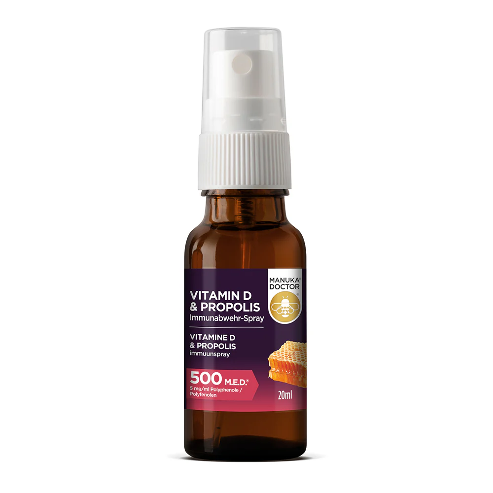Immun Abwehr Spray mit Vitamin D, Manuka Honig & Propolis - Image 2